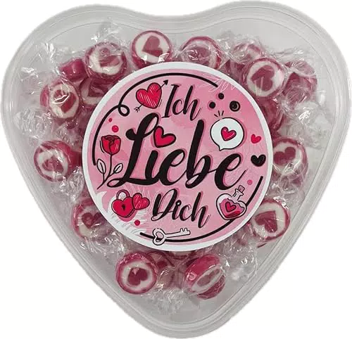 "OYOY Liebes Herz Bonbons Set in Ich liebe Dich Süßigkeiten Box - Valentinstag Geschenke für Frauen"