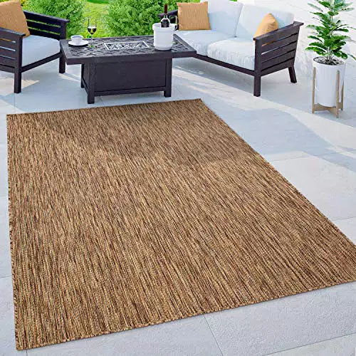 Paco Home Outdoor Teppich - Wetterfester Teppich für Balkon und Wohnzimmer