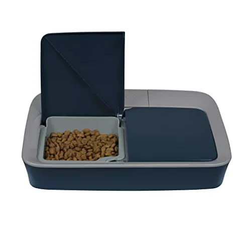PetSafe Digitale Futterautomat für 2 Mahlzeiten mit spülmaschinenfesten Näpfen - Ideal für Katzen und kleine Hunde