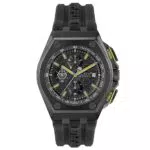 Philipp Plein Herren Chronograph Quarz Uhr mit Silikon Armband