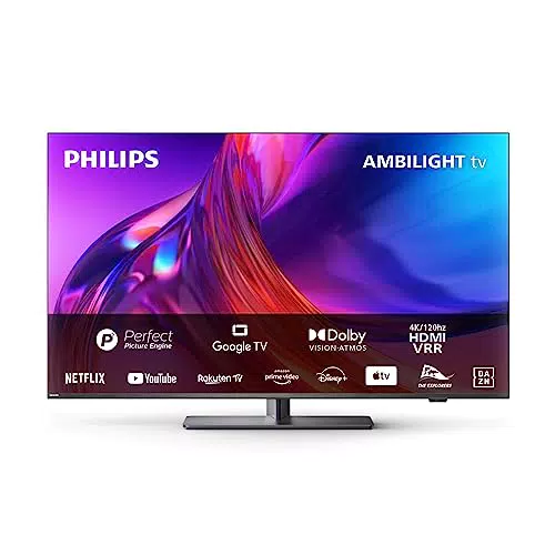 Philips Ambilight TV 65PUS8808/12 164 cm 4K UHD LED Fernseher HDR Dolby Vision Google TV VRR WiFi Bluetooth DTS:X Sprachsteuerung