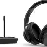 Philips Audio TAH6005BK/10 Over-Ear TV Kopfhörer Kabellos - Kabellose Kopfhörer mit 100m Reichweite