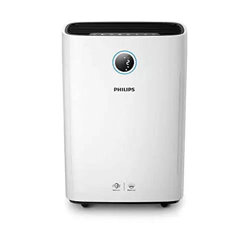 Philips Luftreiniger und Luftbefeuchter mit App-Steuerung - Entfernt Pollen, Staub, Viren und Allergene in Räumen bis 65 m²
