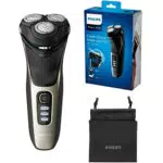 Philips Shaver Series 3000 - Elektrischer Nass- Und Trockenrasierer Für Herren Mit Ausklappbarem Trimmer Und Reisetasche