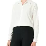 Pieces Damen Langarmshirt PCJIVA - Weißer Wolkenläufer