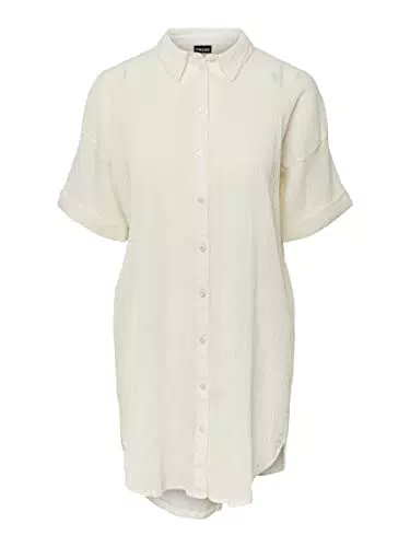 Pieces Damen Langarmshirt Pcterra - Cloud Dancer