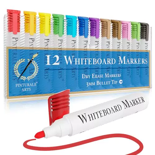 Pinturale Arts Whiteboard Marker | Abwischbare Folienstifte für Zuhause, Büro und Schule