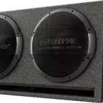 Pioneer TS-WX1220AH Aktivsubwoofer mit 3000 W Leistung und 2x 30 cm Subwoofer in MDF Gehäuse