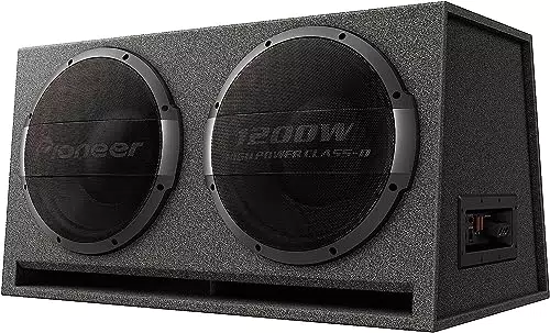 Pioneer TS-WX1220AH Aktivsubwoofer mit 3000 W Leistung und 2x 30 cm Subwoofer in MDF Gehäuse