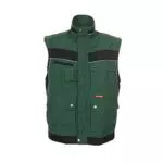 Planam Herren Weste Modell 2535 - Grün/Schwarz - Größe XL