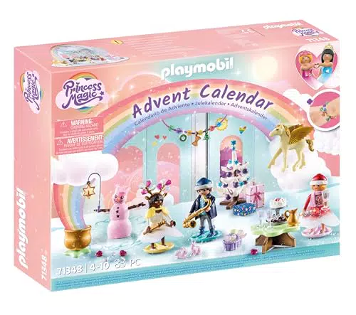 PLAYMOBIL Adventskalender Weihnachtsfest mit den Regenbogenprinzessinnen