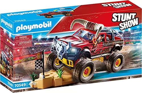 PLAYMOBIL Stuntshow 70550 Monster Truck Shark, Für Kinder von 4-10 Jahren