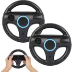 Racing Lenkrad für Wii Controller Kompatibel mit Mario Kart - Wii Fernbedienung Spiele