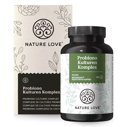 Bio Probiona Komplex mit Inulin für gesunde Darmflora - 300 Mrd. KBE/g - vegan & magensaftresistent