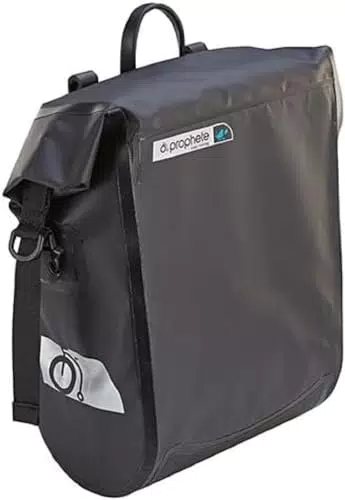 Prophete Fahrradtasche für Gepäckträger | Seitenpacktasche | Wasserdicht | Schwarz