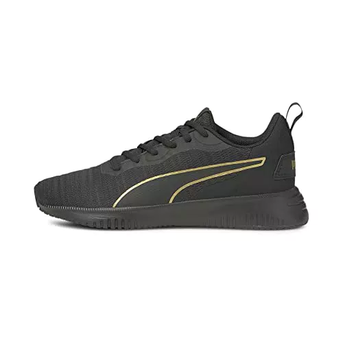 PUMA Damen Flyer Flex Wn's Laufschuh, Puma Black Puma Team Gold