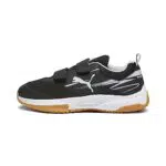 PUMA Varion Ii V Jr Hallenturnschuh, Black Cool Light Grey Yellow Blaze Gum