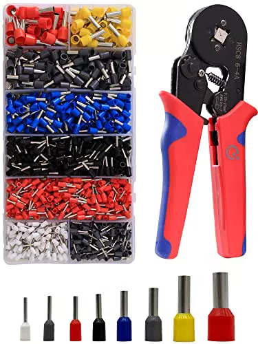 Crimpzange Set von QUADRIOS GmbH | Aderendhülsen von 0,5-10mm² | Automatik-Crimpzange