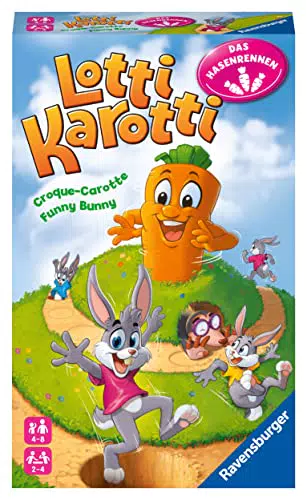 Ravensburger Lotti Karotti - Hasenrennen Mitbringspiel für Kinder und Familien