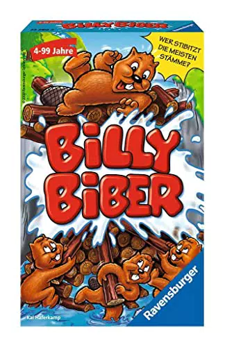 Ravensburger Billy Biber - Mitbringspiel für Kinder ab 4 Jahren