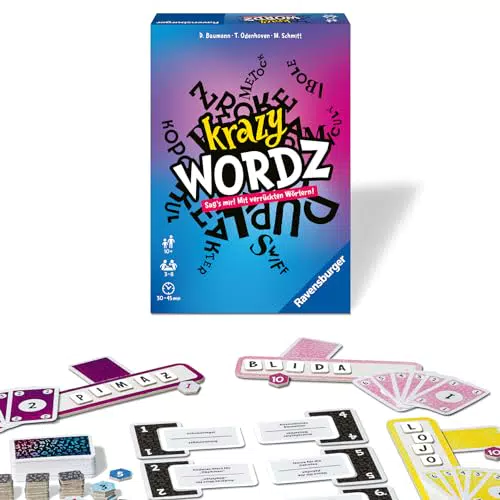 Ravensburger Krazy Wordz - Gesellschaftsspiel für die ganze Familie, Spiel für Erwachsene und Kinder ab 10 Jahren