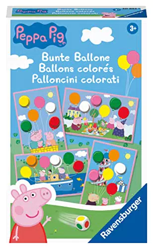 Ravensburger Peppa Pig Mitbringspiel - Lustiges Farbwürfelspiel für Kinder ab 3 Jahren