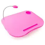 Relaxdays Laptopkissen, LED-Licht, tragbar, flacher Lapdesk