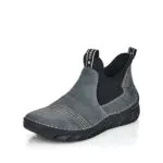 Rieker Damen Slip-On Sneaker - Bequeme Freizeitschuhe in Blau