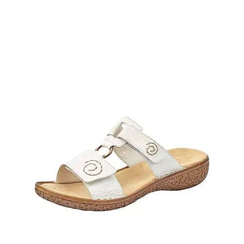 Rieker Damen Pantoletten - Bequeme Sommer Sandalen