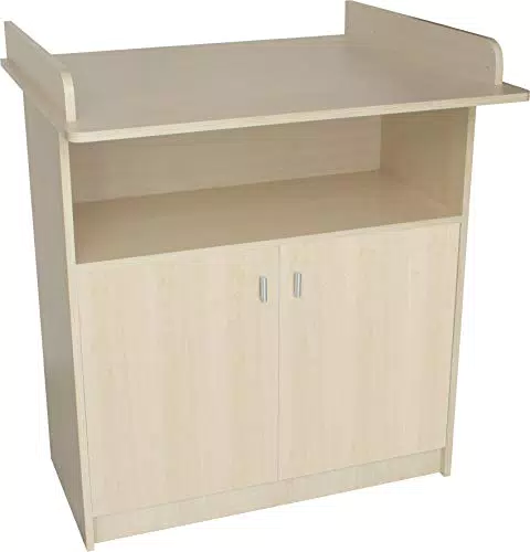 Wickelkommode Lena - Ahorn Dekor - Praktisches Möbelstück fürs Babyzimmer