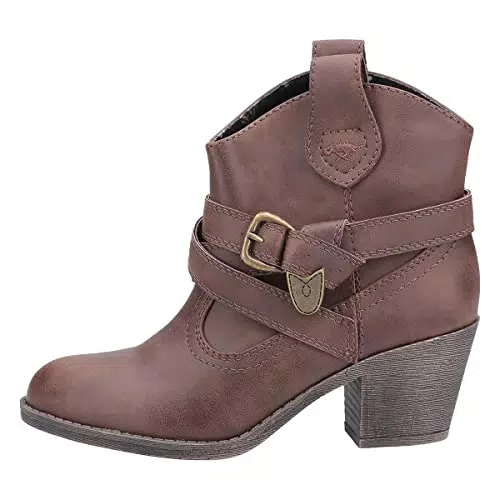 Rocket Dog Damen Cowboystiefel Satire Kurzschaft