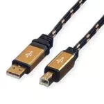 ROLINE USB 2.0 Kabel, Typ A-B, 1,8 m