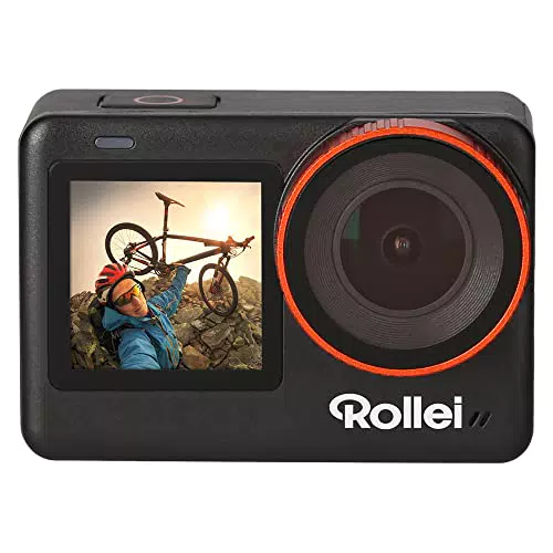 Rollei Actioncam One - 4K Action-Cam mit 60FPS, Wasserdicht bis 30 Meter, Umfangreiches Zubehör