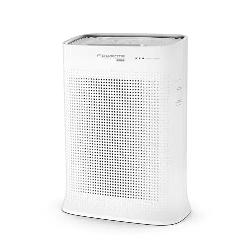 Rowenta Luftreiniger Pure Air Genius PU3080 | 4 Filterstufen | Automatische Geschwindigkeitsanpassung | Sehr leise | Timer | App-Steuerung | 140m² Wirkfläche