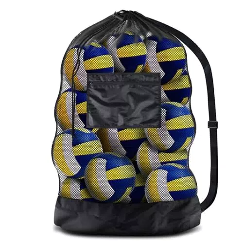 Basketball Rucksack mit Kordelzug und Schultergurt aus Nylon - Faltbar und langlebig