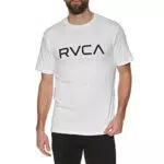 RVCA Herren T-Shirt mit großem Logo-Print - Weiß