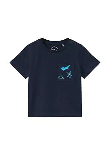 s.Oliver Junior Baby Boys T-Shirt, Kurzarm, Blue Green