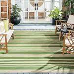 SAFAVIEH Gestreift Drinnen & Draussen - Courtyard Collection