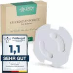 SafeMate® Steckdosenschutz mit SafeLock Kindersicherung - Sichere Umgebung für Babys & Kleinkinder