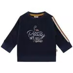 Bio Baumwollmix Baby Pullover mit Stick und Druck