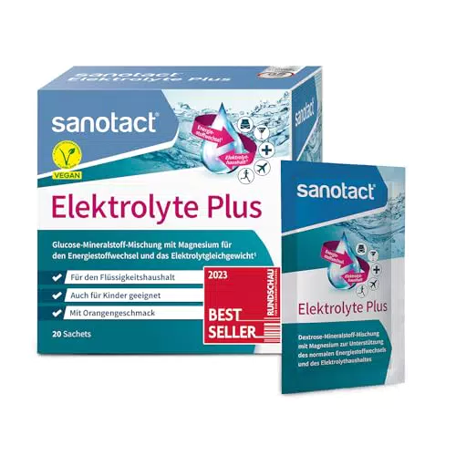Sanotact Elektrolyte Plus Pulver mit Kalium und Magnesium - Orangengeschmack