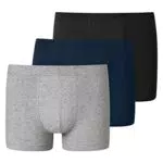 Schiesser Herren 3 Pack Unterwäsche mit Weichem Bund Bio Baumwolle - 95/5 Organic Boxershorts