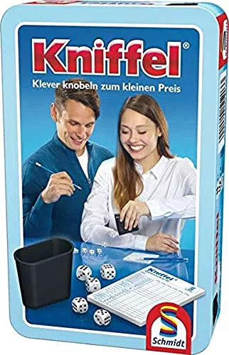 Kniffel Spiel in Metalldose - Schmidt Spiele