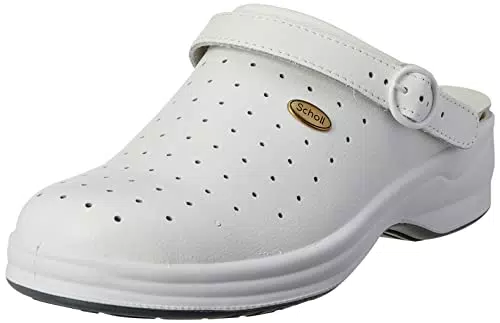 Scholl Unisex Medizinische Fachkräfte Schuh - Weiß - Größe 46