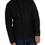 Schott Herren Parka Field - Hochwertige Herrenjacke für den Winter