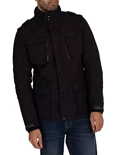 Schott Herren Parka Field - Hochwertige Herrenjacke für den Winter
