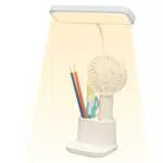 LED Schreibtischlampe mit Dimmfunktion und wiederaufladbarem Akku - Augenschonende Tischlampe für Kinder und Büro