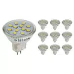 SEBSON LED Lampe GU4/MR11 2W, warmweiß, ersetzt 20W Glühlampe