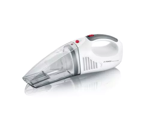 Severin 3-in-1 Akku Handstaubsauger S´POWER per casa e auto con batteria Li 20, Aspirapolvere a mano umido/secco con potente batteria al litio da 7,4V, Aspirapolvere per auto con cavo di ricarica da 12V.