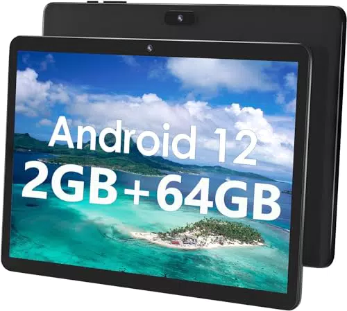 Tablet SGIN 10,1 Zoll Android 12, 2GB RAM 64GB ROM, Octa-Core, 1200 x 800 FHD IPS, 2MP + 5MP Kamera, 5000 mAh Akku, WiFi 2,4 G/5 G